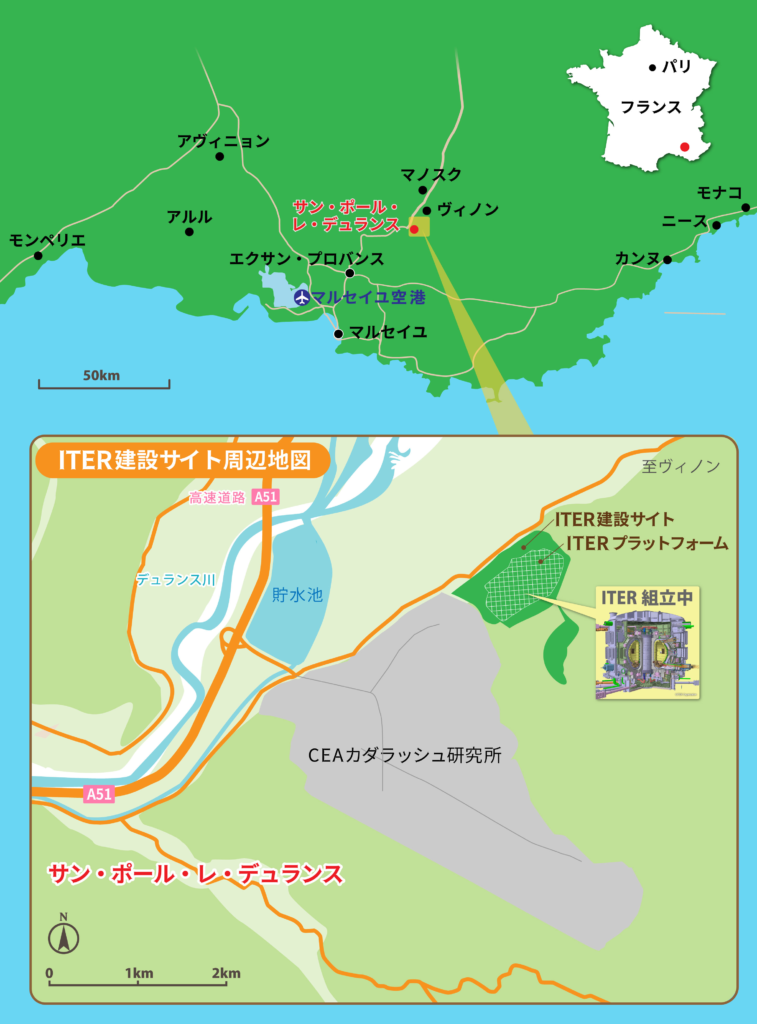 ITERの所在地 サン・ポール・レ・デュランス