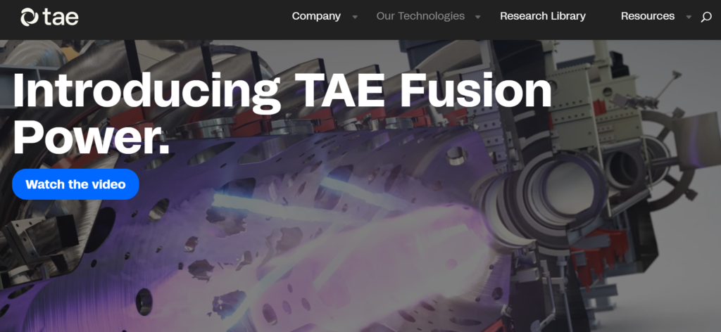 フュージョンエネルギー・スタートアップTAE Technologies